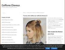 Tablet Screenshot of coiffures-cheveux.fr